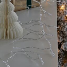 120 Warm White Led String Lights With Timer Function Clear Cable - thumbnail 2