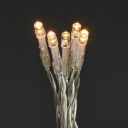 120 Warm White Led String Lights With Timer Function Clear Cable - thumbnail 4