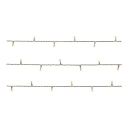 120 Warm White Led String Lights With Timer Function Clear Cable - thumbnail 3