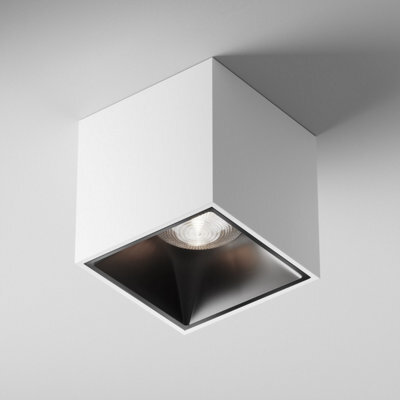 Luminosa Lighting Luminosa Maytoni Alfa Led Square Surface Mounted Downlight White, 900Lm, 4000K - image 1