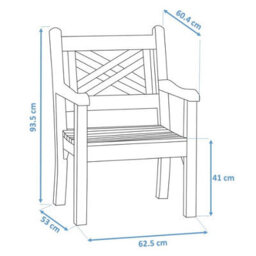 Winawood Speyside Wood Effect Armchair - Stone Grey - thumbnail 6