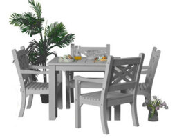 Winawood Speyside Wood Effect Armchair - Stone Grey - thumbnail 2