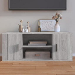 Walplus Tv Cabinet Grey Sonoma 100X35X40 Cm Engineered Wood - thumbnail 1
