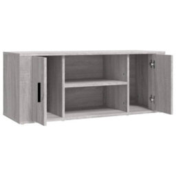 Walplus Tv Cabinet Grey Sonoma 100X35X40 Cm Engineered Wood - thumbnail 6