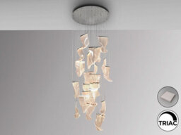 Luminosa Lighting Luminosa Velos Cluster Pendant Ceiling 24 Light Chrome Led 3000K - Uk Stock - thumbnail 3