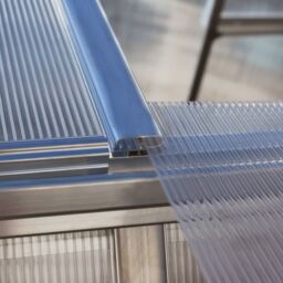 Palram - Canopia Mythos 6X6 Ft Silver Aluminium Apex Greenhouse With Polycarbonate (Pc) Glazing - thumbnail 2