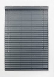 Furnished Made To Measure Faux Wood Venetian Blinds - Dark Grey 50mm Slats Blinds For Windows And Doors (W)90Cm (L)150Cm - thumbnail 5