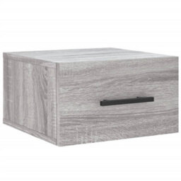 Berkfield Wall-Mounted Bedside Cabinet Grey Sonoma 35X35X20 Cm - thumbnail 2
