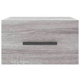 Berkfield Wall-Mounted Bedside Cabinet Grey Sonoma 35X35X20 Cm - thumbnail 5