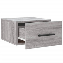 Berkfield Wall-Mounted Bedside Cabinet Grey Sonoma 35X35X20 Cm - thumbnail 6