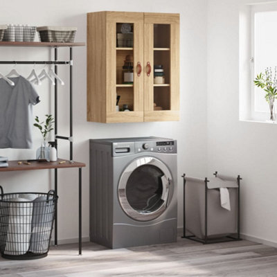 Berkfield Wall Mounted Cabinet Sonoma Oak 69.5X34X90 Cm - image 1