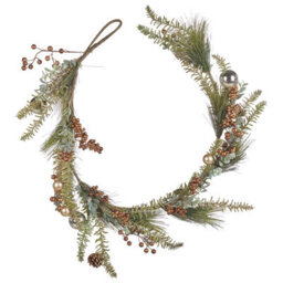 Beliani Christmas Garland Rota 150 Cm Copper