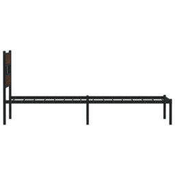 Walplus Bed Frame Without Mattress With Headboard Brown Oak 90X200 Cm - thumbnail 5