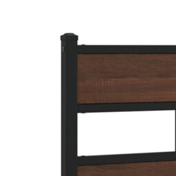 Walplus Bed Frame Without Mattress With Headboard Brown Oak 90X200 Cm - thumbnail 8