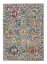 Grey/multicolor Persian Floral Rug, Stain-Resistant Luxurious Traditional Rug For Bedroom, & Diningroom-71Cm X 244Cm (Runner) - thumbnail 1