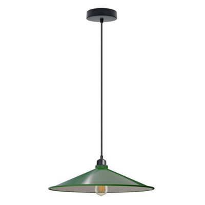 2Pack Cone Lamp Shade Pendant Light Fixtures 22Cm Metal Replacing Hanging Lampshade - image 1