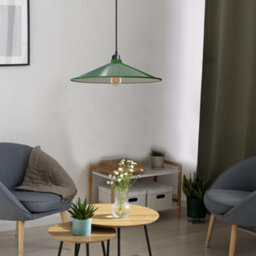 2Pack Cone Lamp Shade Pendant Light Fixtures 22Cm Metal Replacing Hanging Lampshade - thumbnail 2