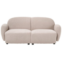Beliani Sofa 3 Seater Jule Boucle Beige - thumbnail 4