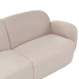 Beliani Sofa 3 Seater Jule Boucle Beige - thumbnail 7