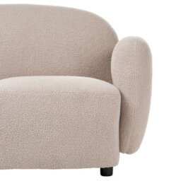 Beliani Sofa 3 Seater Jule Boucle Beige - thumbnail 8