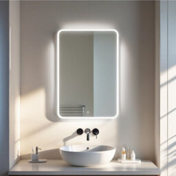 Fino Stone Catolico Rectangular Led Bathroom Mirror 60X80Cm - thumbnail 1