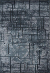 Belgravia Living Room Area Rug Metallic Sheen Modern Cobble Design Navy 160Cm X 230Cm - thumbnail 2