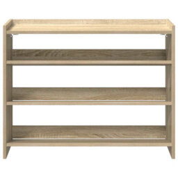 Berkfield Shoe Rack Sonoma Oak 80X25X61.5 Cm Engineered Wood - thumbnail 4
