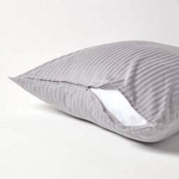 Homescapes Grey Continental Pillowcase Egyptian Cotton 330 Tc, 80 X 80Cm - thumbnail 3