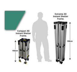 Crocodile Trading 3M X 3M Compact 40 Commercial Instant Shelter Pop Up Gazebos Frame, Canopy & Sides - Green - thumbnail 5