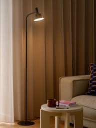 Nordlux Matis Metal Floor Lamp Perforated Shade Black,mains - thumbnail 6