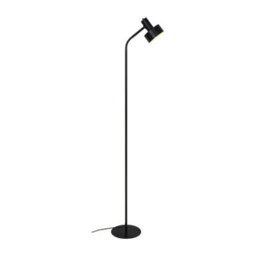 Nordlux Matis Metal Floor Lamp Perforated Shade Black,mains - thumbnail 1