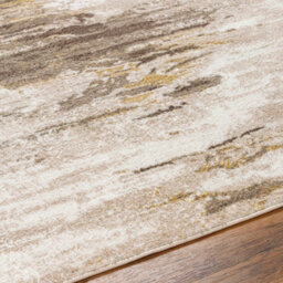 Livabliss San Francisco-Abstract Brown Taupe Yellow Modern Marble Living Dining Bedroom Rug 120 X 170 Cm Easy Care, Non Shedding - thumbnail 3