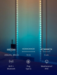 Twinkly Dots App-Controlled Flexible Led Light String With 200 Rgb (16 Million Colours) 10M Black Wire In/outdoor Smart Home Light - thumbnail 9