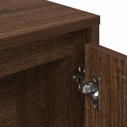 Berkfield Durable Bookcase Brown Oak 89X24X101.5 Cm Engineered Wood - thumbnail 8