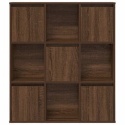 Berkfield Durable Bookcase Brown Oak 89X24X101.5 Cm Engineered Wood - thumbnail 4