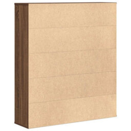 Berkfield Durable Bookcase Brown Oak 89X24X101.5 Cm Engineered Wood - thumbnail 6