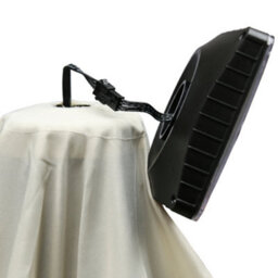 Rinse Bathrooms Cream Garden Parasol With Solar Powered Lights With Tilt And Crank Handle Outdoor Patio Umbrella Mechanism 2.5M - thumbnail 5
