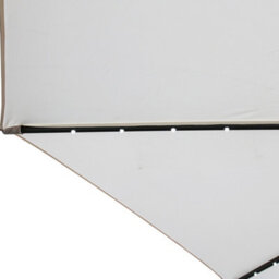 Rinse Bathrooms Cream Garden Parasol With Solar Powered Lights With Tilt And Crank Handle Outdoor Patio Umbrella Mechanism 2.5M - thumbnail 8