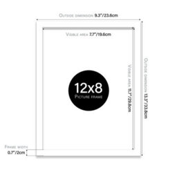 12X8 White Picture Frame (30.5 X 20.3Cm) Poster, Photo, Artwork, Gallery Wall Or Print - thumbnail 3