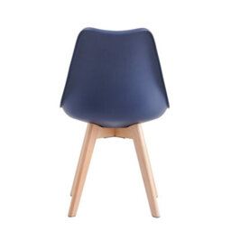 MCC Direct Single Dining Chair With Solid Wooden Legs And Seat Cushion Pad Blue - Eva By Mcc - thumbnail 5