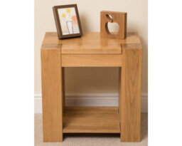 That's Furniture Kuba Solid Oak Lamp Table For Living Room - thumbnail 2