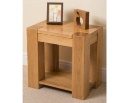 That's Furniture Kuba Solid Oak Lamp Table For Living Room - thumbnail 3