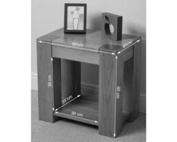 That's Furniture Kuba Solid Oak Lamp Table For Living Room - thumbnail 5