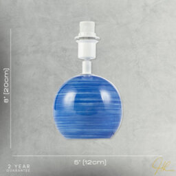 Happy Homewares Blue And White Ceramic Gloss Table Lamp Base With Tiltable Lamp Holder - thumbnail 7