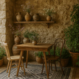 Wyld Haus New York 4-Seater Natural Sheesham Wood Modern Dining Table - thumbnail 1