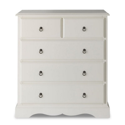 Statement Furniture Romance Antique White 2 Over 3 Chest Of Drawers - image 1