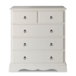 Statement Furniture Romance Antique White 2 Over 3 Chest Of Drawers - thumbnail 1