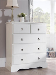 Statement Furniture Romance Antique White 2 Over 3 Chest Of Drawers - thumbnail 6