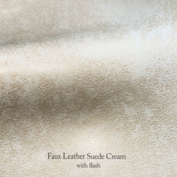 Faux Leather Suede Cream Lydia Accent Chair - thumbnail 7