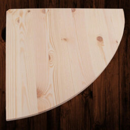 Woodeedoo Triangle Wooden Corner Shelves Pack Of 3 With Visible Supports Wall Mounted Storage Unit 40 X 40 X 1.4 Cm - thumbnail 2